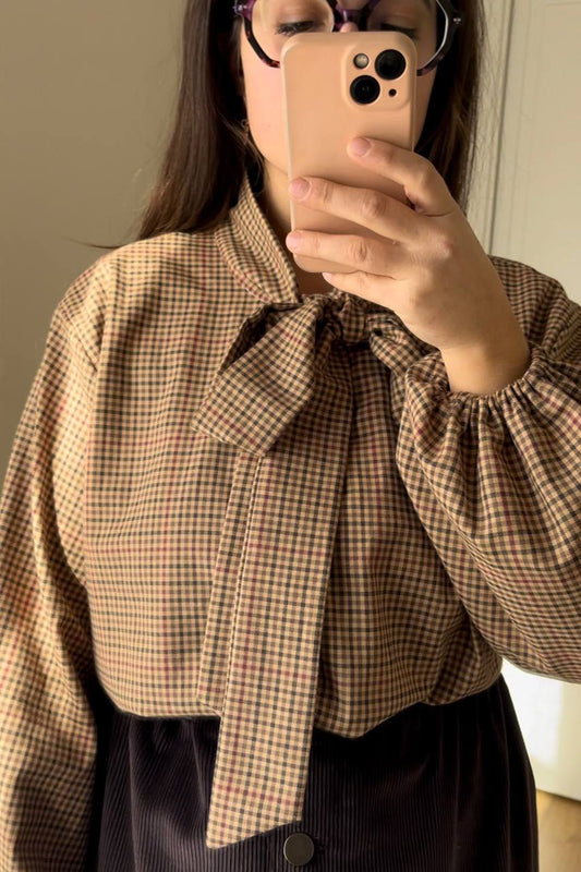 Blusa Ortensia quadretti