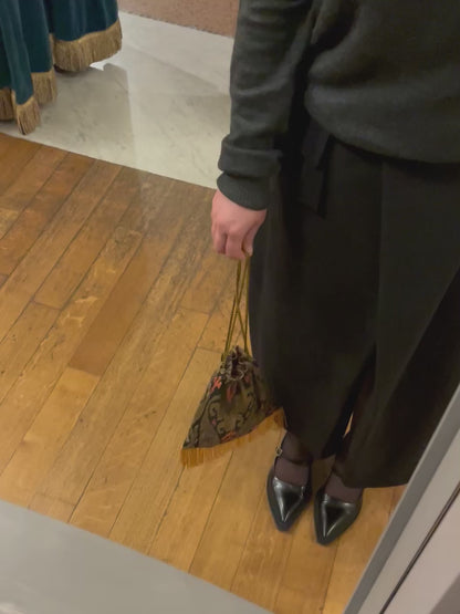 Borsetta a sacchetto con frange nr. 2