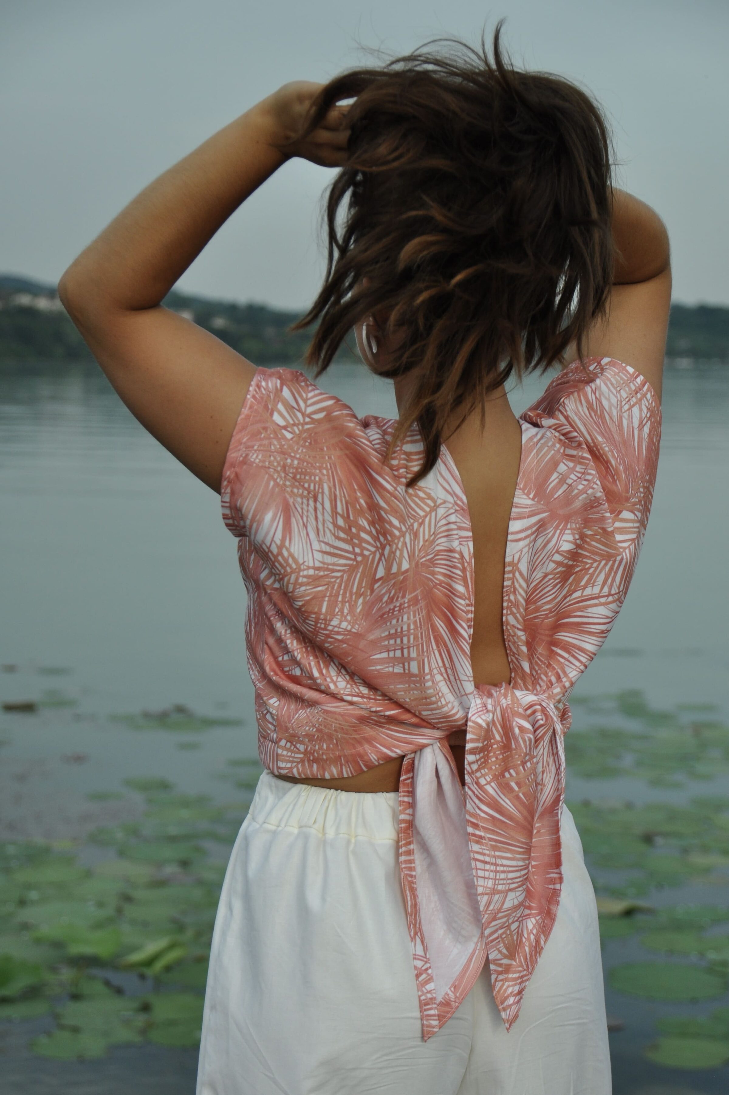 Maglia Nodo cotone palme - immagine 2