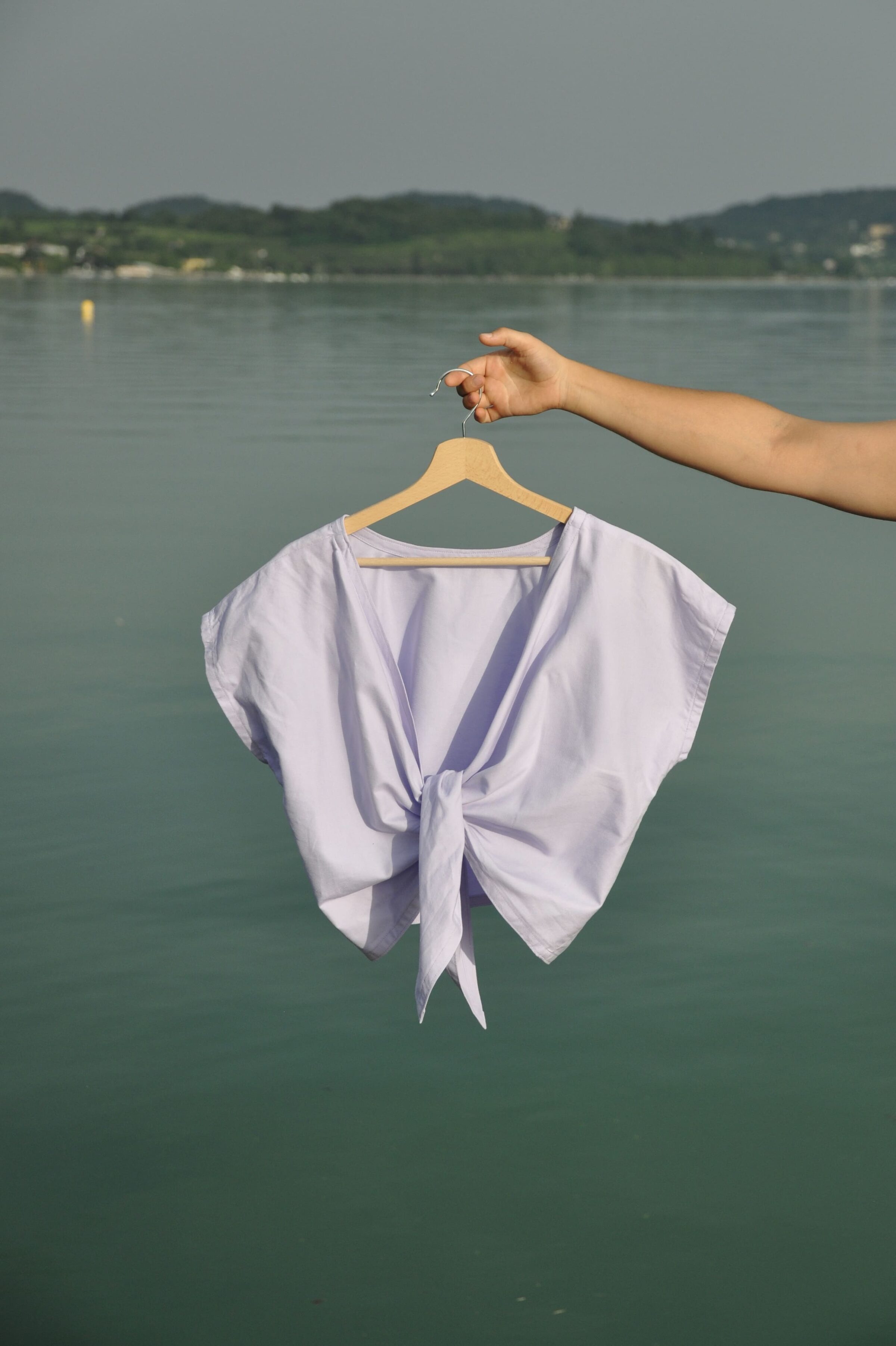 Maglia Nodo cotone lilla - immagine 6