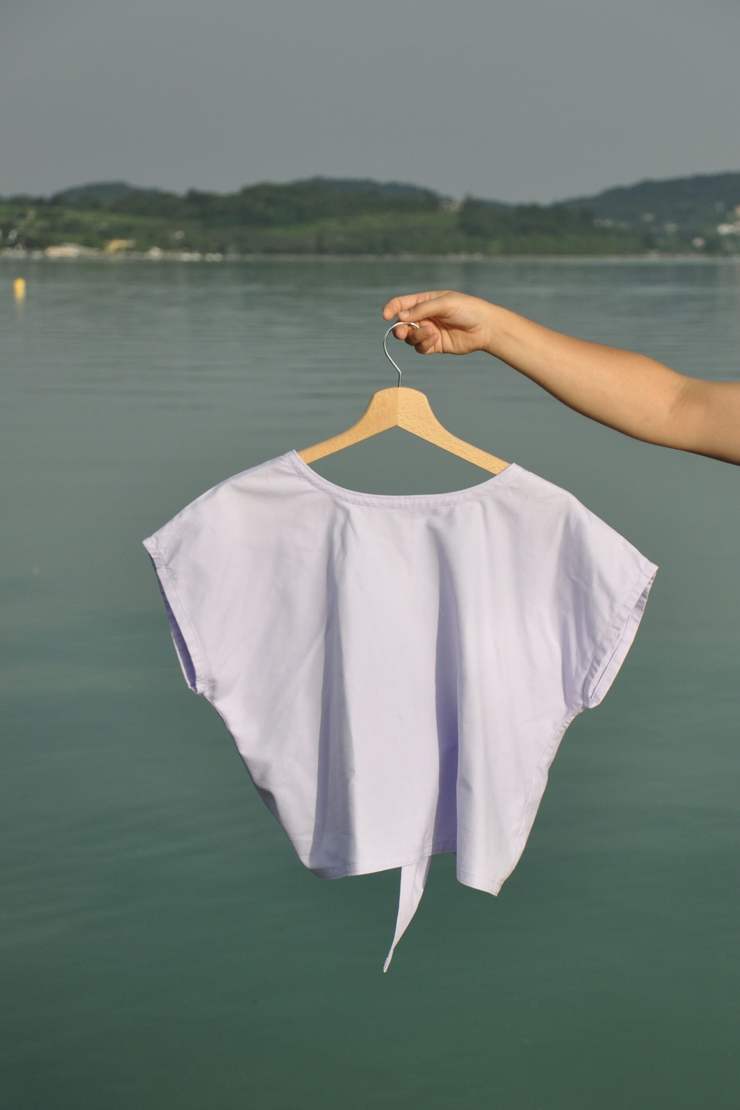 Maglia Nodo cotone lilla - immagine 5