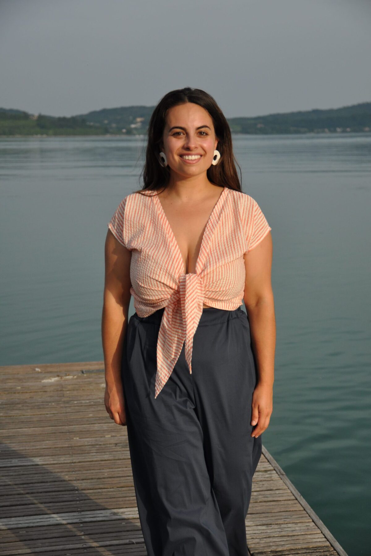 Maglia Nodo cotone righe