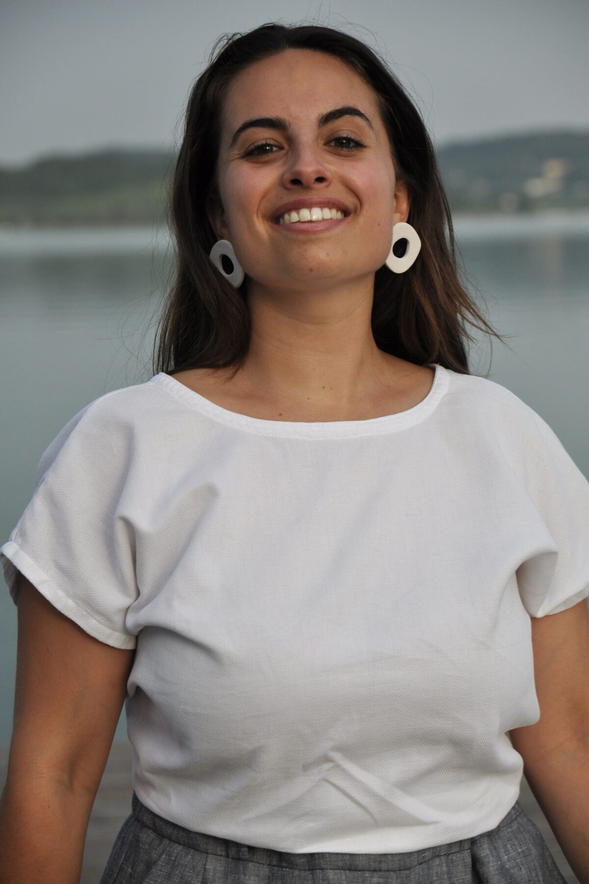 Maglia Nodo cotone bianco