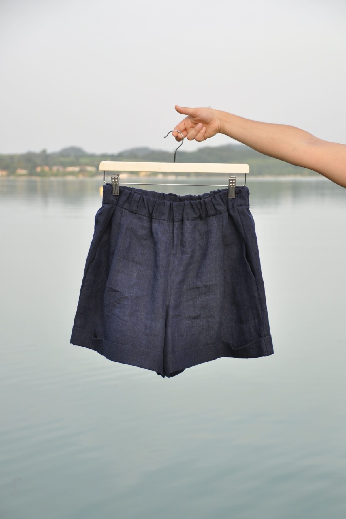Shorts Mango lino blu