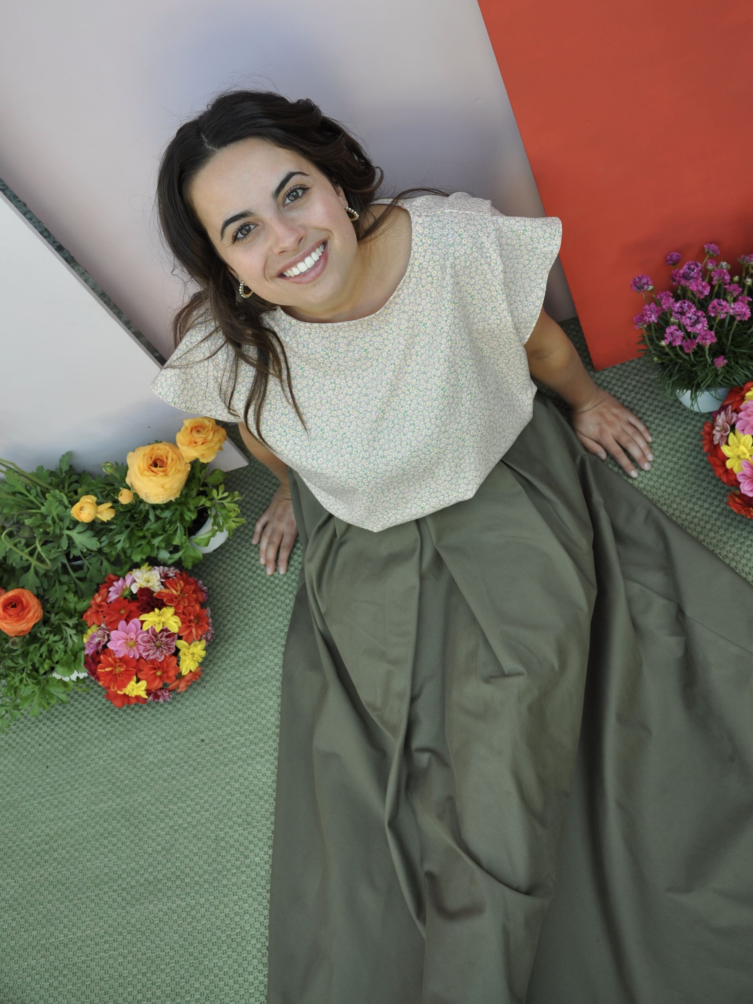 Gonna Flora verde - immagine 4