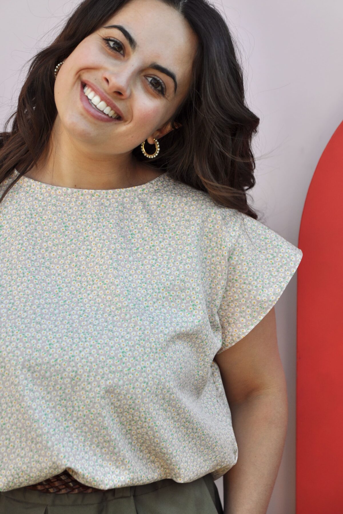 Blusa Camomilla rosa