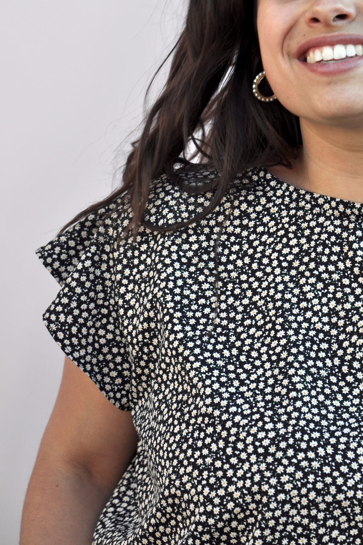 Blusa Camomilla nera