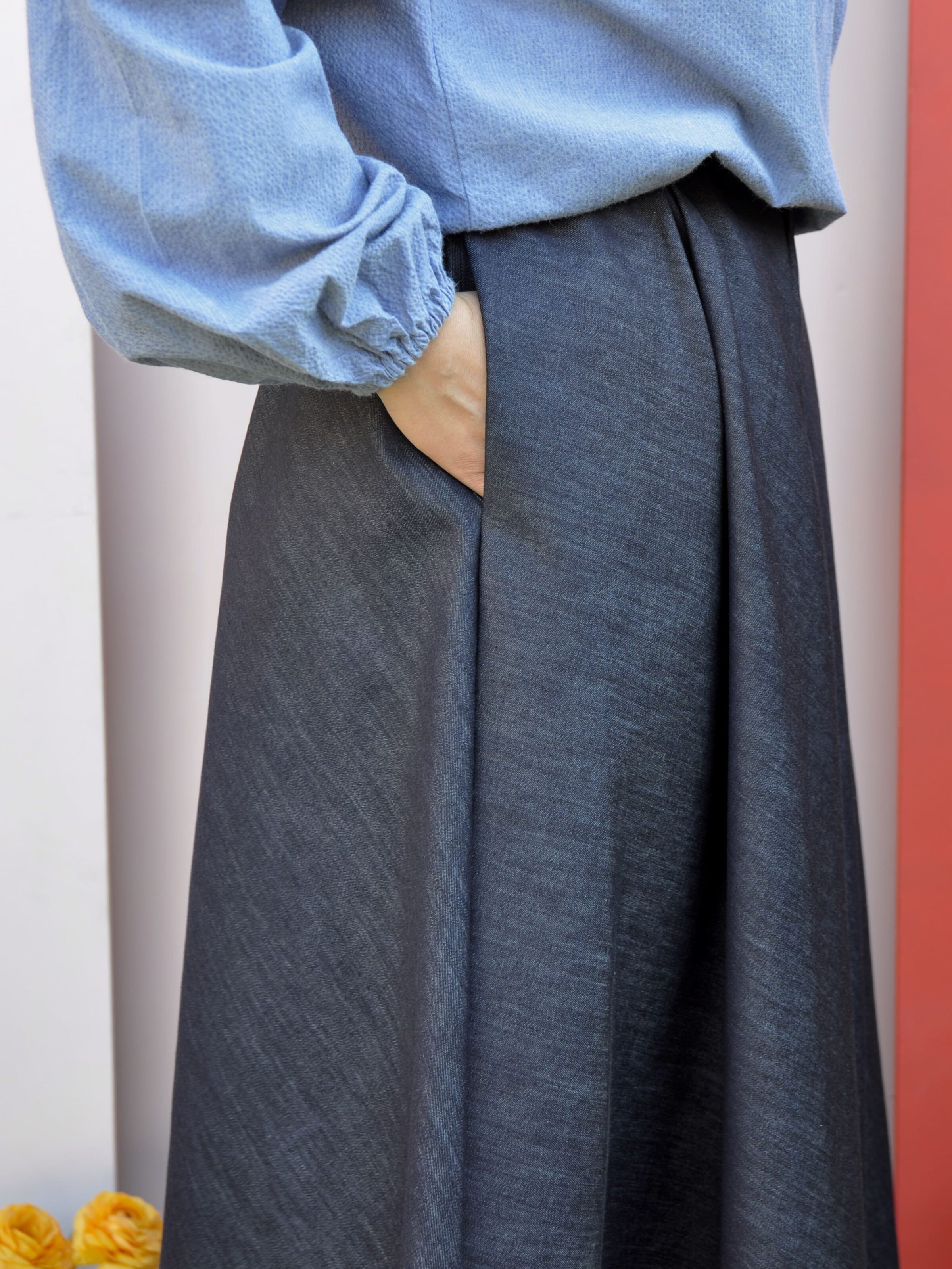 Gonna Flora denim - immagine 2