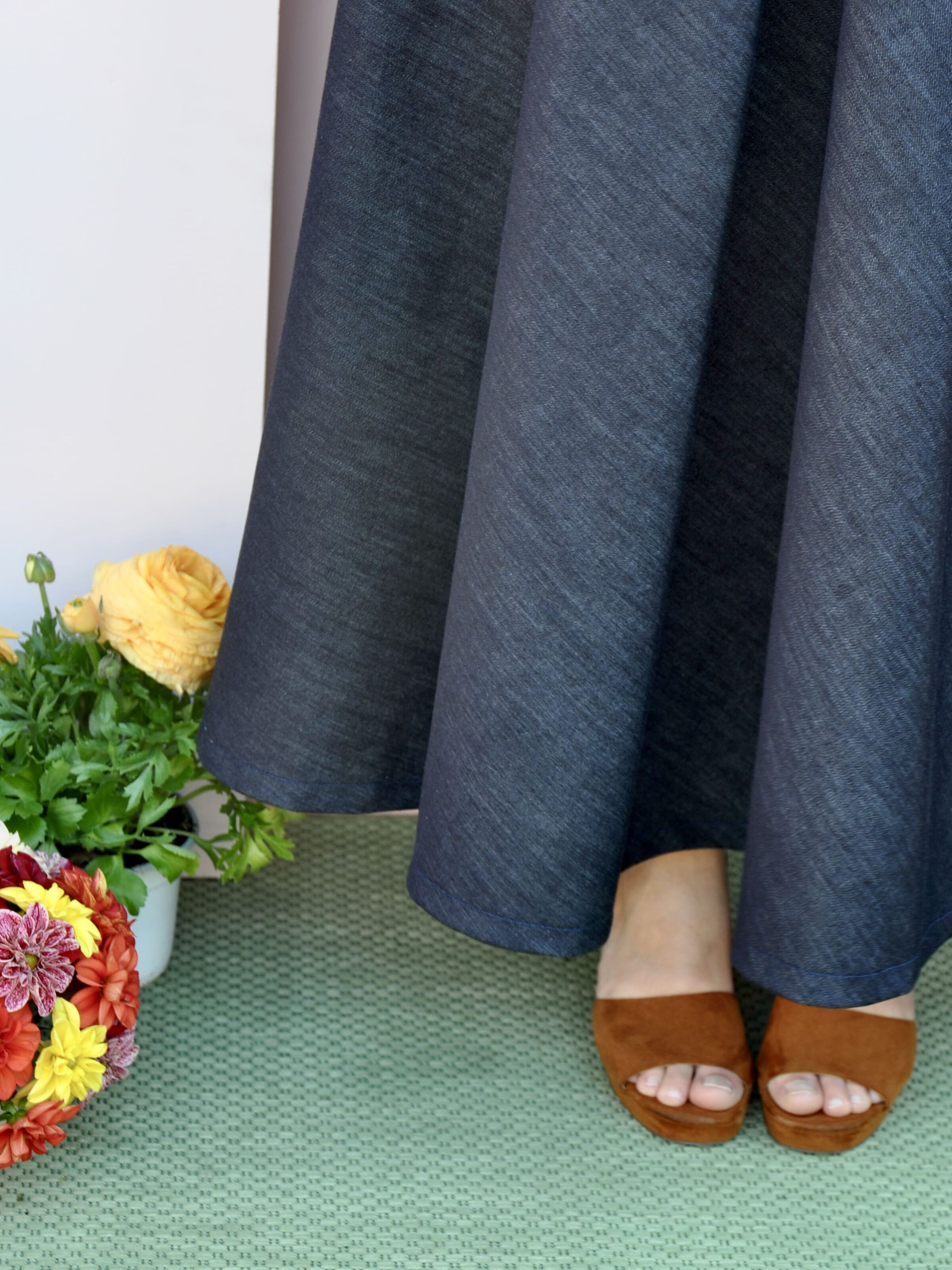 Gonna Flora denim - immagine 3