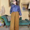 Pantaloni palazzo Evergreen velluto - immagine 7