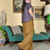 Pantaloni palazzo Evergreen velluto - immagine 10