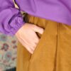 Pantaloni palazzo Evergreen velluto - immagine 2