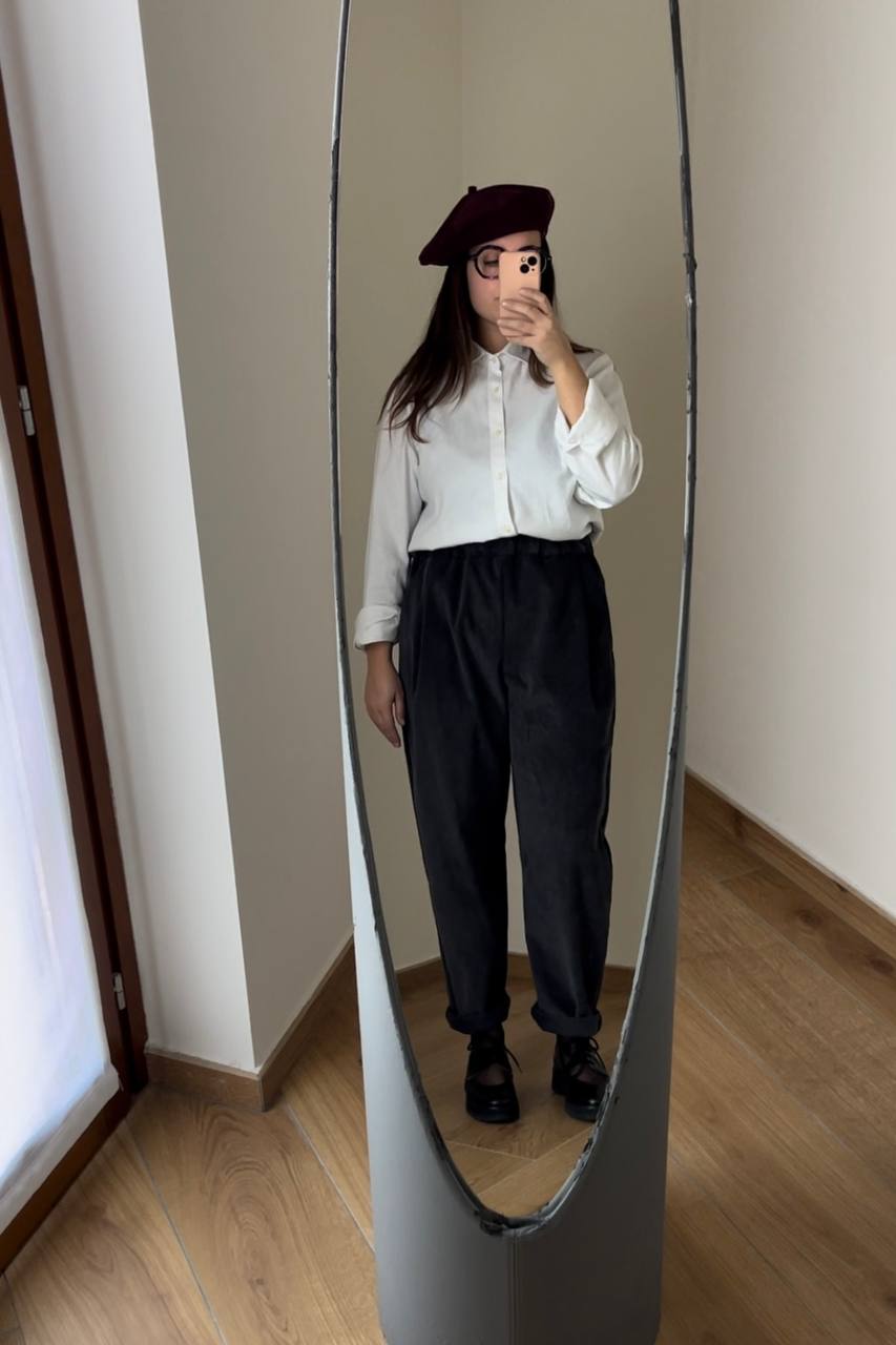 Pantalone Vanilla velluto a coste grigio