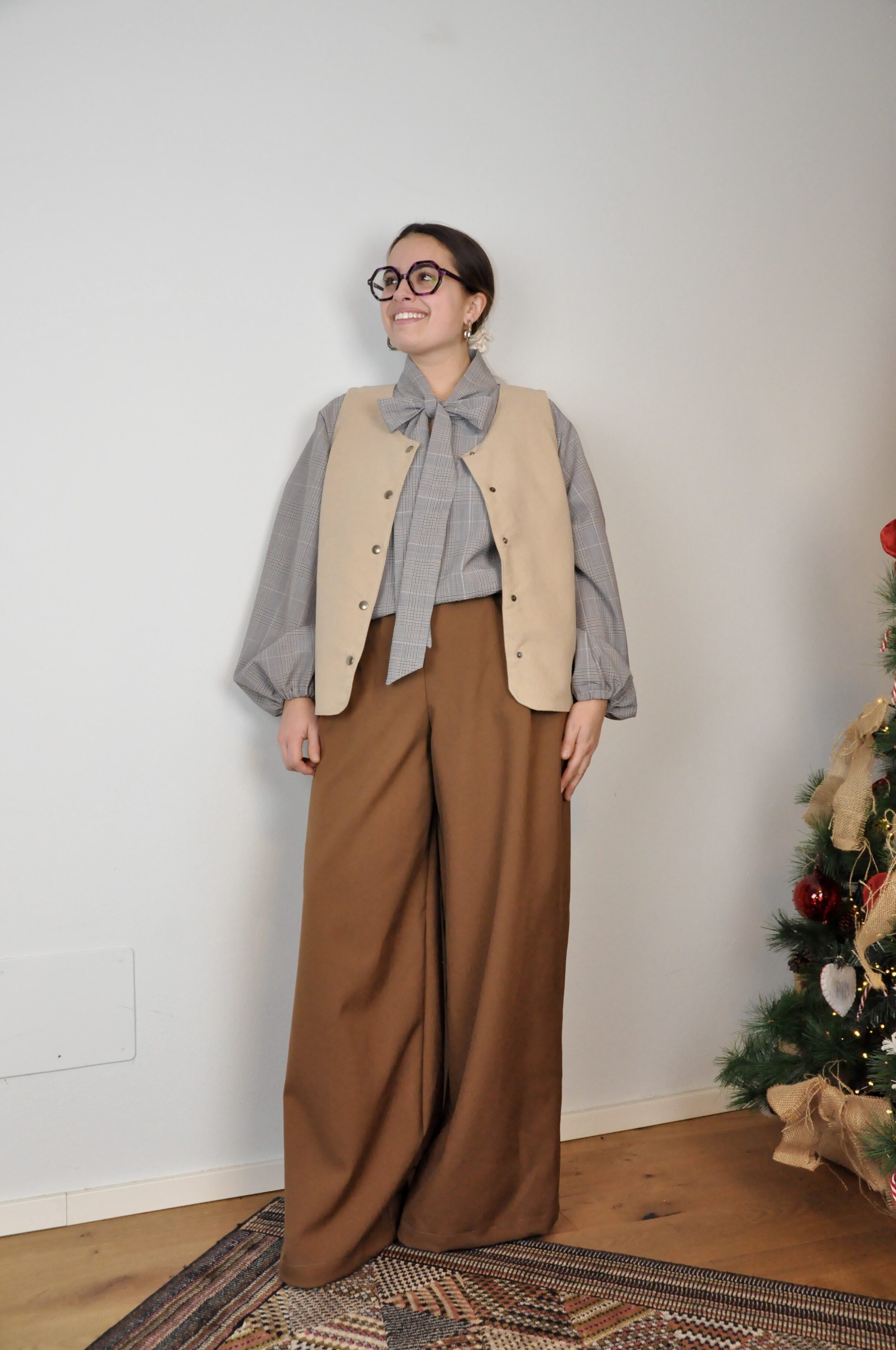 Gilet cotone effetto scamosciato - immagine 4
